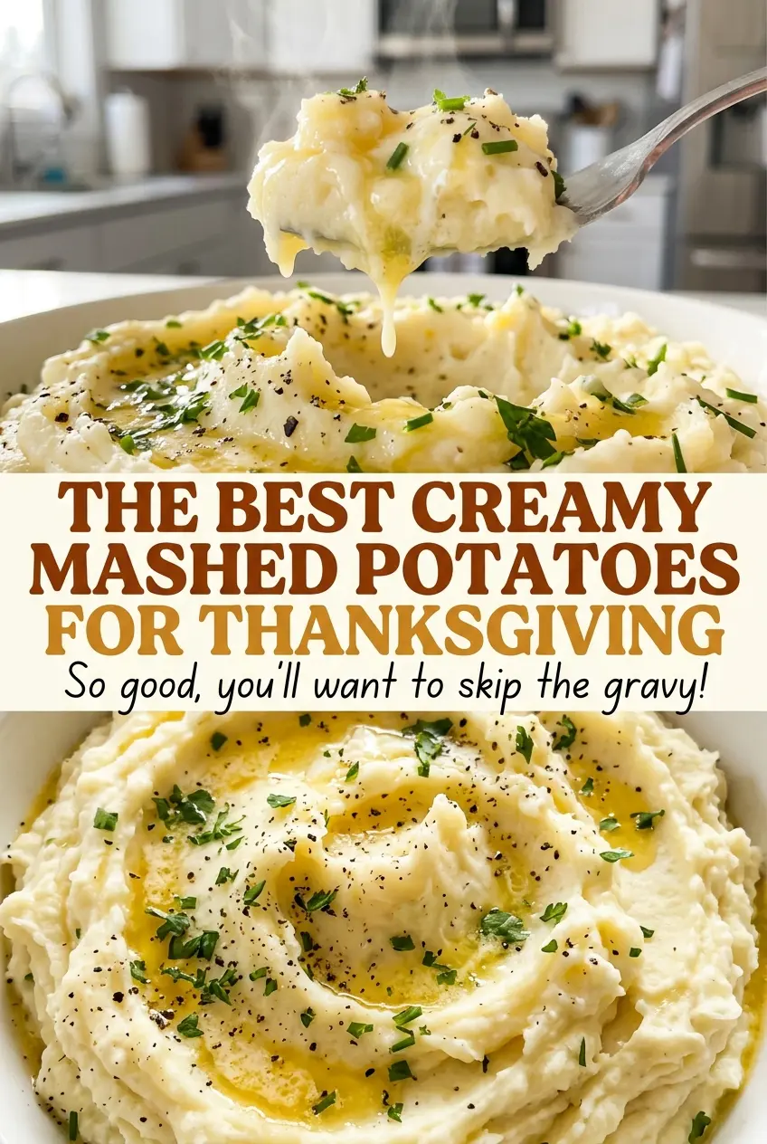 The Best Creamy Mashed Potatoes for Thanksgiving, smooth and buttery